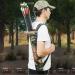 Lightweight Back Arrow Quiver - Foldable Dual-Use Hip Arrows Bag for Recurve & Compound Bow Target Practice | Black Nylon - Buy Online on GoSupps.com