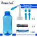 Anzorhal Neti Pot Sinus Rinse Nose Cleaner with 60 Packets Salt and Thermometer Sticker - Adult & Kid Nasal Wash Solution - Buy Online on GoSupps.com