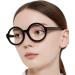 OCCI CHIARI Round Reading Glasses for Women - Fashion Readers 0.0 to 3.5 (Black 3.0) - Stylish & Comfortable International Shipping Available - Buy Online on GoSupps.com