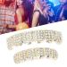 Buy Hip Hop Teeth Decorations - Gold Solid Teeth Protection for Concerts Halloween & Fashion Shows - Buy Online on GoSupps.com