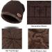 Kids Winter Beanie Hat and Scarf Set - Knitted Thermal Fleece Lining - Boys Girls One Size Coffee - Buy Online on GoSupps.com