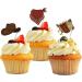 36 Pieces Cowboy Cupcake Toppers Cowboy Hats Cupcake Picks Western Theme Birthday Party Baby Shower Cake Decorations Supplies - Buy Online on GoSupps.com