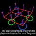 18.2 3-in-1 Glowing Ring Toss Tic Tac Toe Outdoor Game for Adults & Family - Blue Green - Buy Online on GoSupps.com