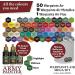 The Army Painter Warpaints Airbrush Mega Paint Set Bundle with Paint Thinner - Non-Toxic Water Based Acrylic Paints for Miniature Wargaming - Buy Online on GoSupps.com