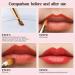 Arqumi Retractable Double-Ended Lip Makeup Brush | Lightweight Lipstick & Gloss Applicator with Protective Lid | Travel & Daily Use | Gold - Buy Online on GoSupps.com