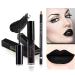 Coosa Professional Makeup Matte Liquid Lipgloss & Lip Liner Set - Long Lasting Waterproof Liquid Lipstick Set in Black (2 PCS) - Buy Online on GoSupps.com