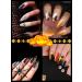 288PCS Halloween Fake Nails - Lorvain Stiletto Press On Nails with Skull Bat & Pumpkin Designs | Glossy Full Cover Nail Art for Women & Girls - Buy Online on GoSupps.com