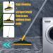 Scrub Brush with Long Handle 2 in 1 Cleaning Scrub Brush Adjustable V-Shaped Shower Floor Brush Scrubber Multifunctional Rotating Floor Scrub Brush with Long Handle and Hair Removal Comb - Buy Online on GoSupps.com