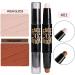 2-in-1 Dual Head Contour Stick Highlight and Contour Stick Long Lasting Waterproof Contour Stick Set (01) - Buy Online on GoSupps.com