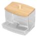 Zerodi's cotton swab storage case lid design cotton swab box High transparency for jewelry for storing make-up tools