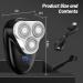 Mini Electric Razor for Men | Rechargeable Wet & Dry Shaver | Portable IPX6 Waterproof Trimmer | 45 Minutes Runtime | Optimal Bald Head Grooming - Buy Online on GoSupps.com