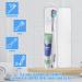 JeffDad 2 Pack Travel Toothbrush Case - Clear Portable Toothbrush Holder & Toothpaste Storage Container for Trips (20x4.5x3cm) - Buy Online on GoSupps.com