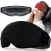 Heated Eye Mask Graphene | LC-dolida Cordless Warm Eye Compress | 3 in 1 Includes Sleep Mask Cooling Gel Strip Heating Eye Mask for Dry Eyes Sleeping Stye Eye Relax Meditation Travel Women Men Black 04