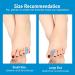 Dandat 24 Pcs Gel Toe Separators for Women - Bunion Corrector and Toe Spacers - Hammer Toe Straightener - Blue - Buy Online on GoSupps.com