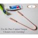 Pure Copper Tongue Cleaner | 100% Natural Copper Tongue Scraper for Optimal Oral Hygiene - International Shipping Available - Buy Online on GoSupps.com