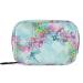 Pfrewn Pill Organizer Case 7 Day Watercolor Dragonfly Flower Floral Travel Pill Box with Zipper Portable Small Weekly Vitamin Medicine Supplement Holder Pouch Bag