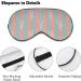 Cute Frog Blue and Pink Striped Sleep Mask Eye Cover - Adjustable Strap, Blocks Light for Night, Travel, Nap - Men, Women - Buy Online on GoSupps.com