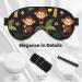 Adjustable Double-Sided Monkeys Swinging from Palms Sleep Mask | Soft Eye Covers for Perfect Shading & Reducing Eye Edema - Buy Online on GoSupps.com