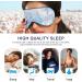 Haskirky Light Blocking Eye Mask for Deep Sleep and Relaxation - Breathable, Adjustable, Ideal for Travel, Yoga, and Meditation - Men and Women - Buy Online on GoSupps.com