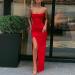Hanxiulin Women's Glitter Evening & Party Dress | Long-Sleeved Mini Sequin Dress in Red (3XL) - Perfect for Business & Club Events - Buy Online on GoSupps.com