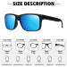 MEETSUN Polarized Sunglasses 2 Pack - Black + Blue Mirror Lens | UV400 Protection for Men and Women - Buy Online on GoSupps.com