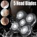 JIUCHEN Shaver Blade Heads - Replacement 5 Heads Beard Cutter | 4D Rotary Double Ring Electric Razor Head for Head & Face - International Shipping Available - Buy Online on GoSupps.com