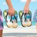 Mnsruu Tropical Beach Flip Flops - Palm Tree Sandals for Men & Women | Multi-Color Travel & Home Relaxation - Buy Online on GoSupps.com