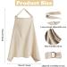 Adjustable Strap Breastfeeding Cover - Lightweight Nursing Shawl in Khaki - Buy Online on GoSupps.com
