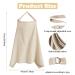 Still Towel: Soft & Breathable Breastfeeding Cover Scarf | Multi-Purpose Privacy Screen & Snacking Apron (Khaki) - Buy Online on GoSupps.com
