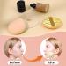 2-Pack Large Powder Quaste Foundation Pillow - Washable Beauty Blender Sponge for Loose Powder & Liquid Cosmetics - Soft Reusable MakeUp Puff in Green & Yellow - Buy Online on GoSupps.com