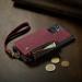 Buy Soonic Protective Cover for Samsung Galaxy A54 5G - Red Leather Magnetic Wallet with Card & Coin Compartments Folding Design & Straps - Buy Online on GoSupps.com