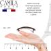 Camila Paris CP2425 French Tortoise Shell Hair Barrette for Women - Strong Hold Grip, Stylish No Slip Clip - Made in France - Buy Online on GoSupps.com