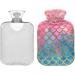 Mermaid Scales Hot Water Bottle | 1L Heat Pack for Pain Relief & Muscle Injury Comfort - Buy Online on GoSupps.com