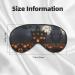 SSIMOO Halloween Pumpkin Print Eye Mask | Ultra-Soft Light-Blocking | Comfortable Sleep Mask for Restful Nights - International Shipping - Buy Online on GoSupps.com
