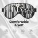Black White Milk Cow Sleep Mask | Adjustable Soft Blindfold for Relaxation Travel & Meditation - Buy Online on GoSupps.com
