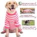 Uadonile 95% Cotton Dog Pajamas, Thermal Jumpsuit for Small and Large Breeds - Pink Striped PJS | XS-XXXL Sizes Available - Buy Online on GoSupps.com
