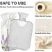 NAANLE Eiffel Tower Hot Water Bottle - Lavender Cover for Pain Relief & Warmth | 1L Transparent Heat Bottle - Buy Online on GoSupps.com