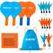 Paddle Ball Games Set with 4 Racquets, 10 Birdies & Drawstring Bag - Outdoor Indoor Sports Toys for Beach, Yard, Lawn Play - Fun for Kids, Teens, Adults & Family - Buy Online on GoSupps.com