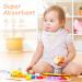 Yoofoss Baby Triangle Scarf 10pcs - Soft Cotton Bibs & Neckerchiefs for Boys & Girls | Absorbent Burp Cloths with Snaps - International Shipping Available - Buy Online on GoSupps.com