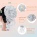 S-Noilite Tousled Updo Claw Clip Hair Bun - Silver Grey Synthetic Curly Wavy Scrunchies for Women - Buy Online on GoSupps.com