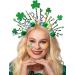 Fashband Light Up St.Patrick's Day Headband LED Green Shamrock Headbands Irish Clover Hair Hoop Hair Accessories for Women - Buy Online on GoSupps.com