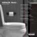KOHLER Hyten Elevated Quiet-Close Elongated Toilet Seat - White | Comfortable and Stylish Upgrade - Buy Online on GoSupps.com
