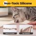 Conlun 1.2cm Raised Edge Cat Food Mat - BPA-Free Silicone Pet Mat - Waterproof Dog Feeding Mat - Beige 48x30cm - Buy Online on GoSupps.com