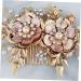 Angoily Wedding Hair Clip Decorative Hair Combs Wedding Hair Comb Gold Hair Clips Rhinestone Hair Side Combs Bridal Headpiece Bridal Headdress Tiara Vintage Props Bride - Buy Online on GoSupps.com