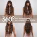 Testar 28 Inch Brown Wigs - Long Curly Synthetic Heat-Resistant Wig for Women | Dark Brown & Light Brown Mixed Ponytail | Perfect for Daily Wear & Cosplay - Buy Online on GoSupps.com