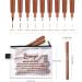 Bianyo Sepia Pigment Ink Micro-Pen Fineliners Set - 9 Assorted Sizes with Zipper Pouch | Water-Resistant Archival Ink Pens for Drawing, Sketching, Bullet Journaling | Sepia 9pcs - Buy Online on GoSupps.com
