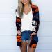 ToddlBy Halloween Costumes Buttonless Floral Print Medium Length Thin Cardigan Casual Cardigan Loose Knit Cardigan Dark Blue Small - Buy Online on GoSupps.com