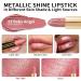 Oulac Metallic Shine Baby Pink Lipstick | Vegan & Cruelty-Free Full-Coverage Lip Color | Moisturizing Creamy Formula | Baby Angel(13) | 4.3g/0.15oz - Buy Online on GoSupps.com