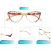 HEEYYOK 4-Pack Cat Eye Fashion Readers for Women - Flower Pattern Spring Hinges 2.5 Diopters - Stylish and Comfortable Eyewear - Buy Online on GoSupps.com