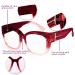 LVIOE Blue Light Filter Glasses - Over Glasses Comfort for Eye Strain Relief | Stylish Red & Pink Options - Buy Online on GoSupps.com
